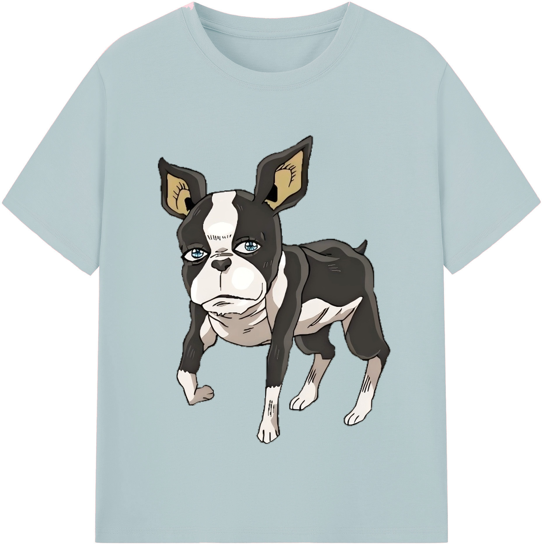 （画像用） ジョジョの奇妙な冒険 イギー JoJo's Bizarre Adventure Iggy 綿100％半袖Tシャツ（フロントプリント）